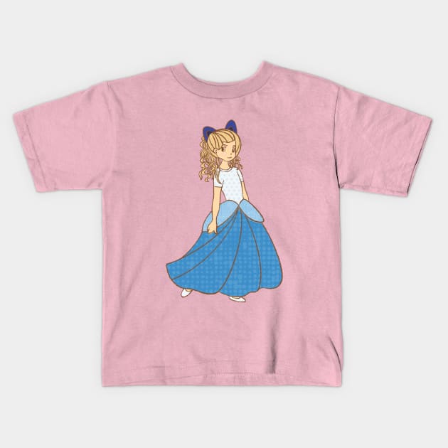 Princess Cat Kids T-Shirt by EV Visuals